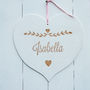 Child's Hanging Wooden Name Plaque, thumbnail 1 of 6
