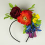 Rainbow Wildflower Floral Headband, thumbnail 2 of 2