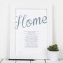 Personalised Home Print With Home Poem, thumbnail 2 of 6