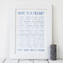 Personalised Friend Print With Friend Poem, thumbnail 3 of 9
