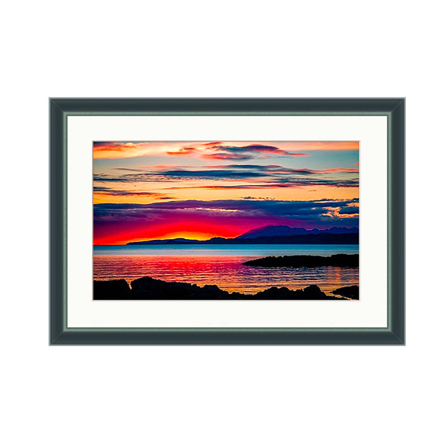 Sunset Over Skye Framed And Mounted L.E. Print By Ben Robson Hull ...