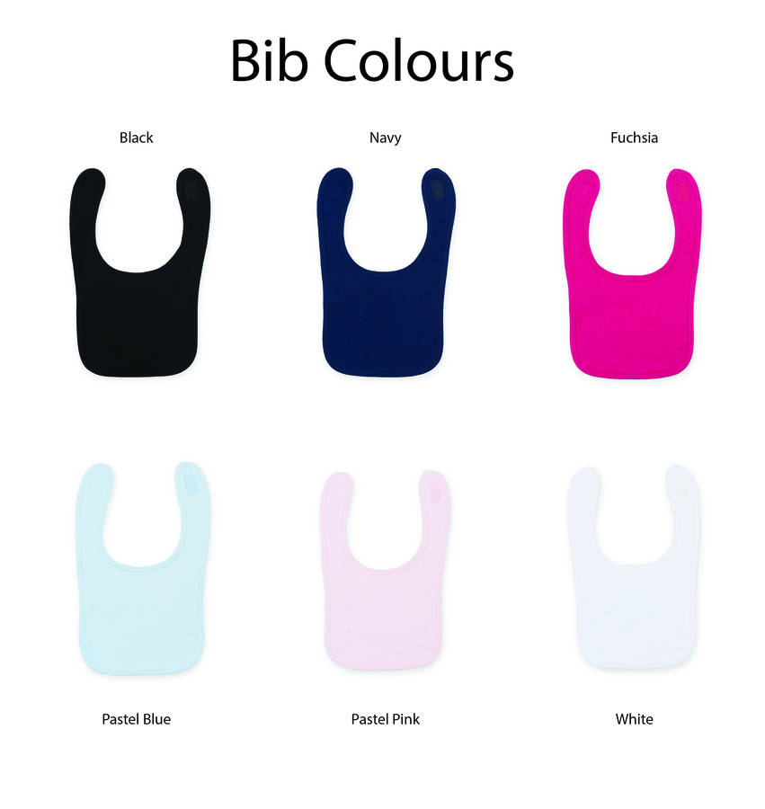 Personalised Made In Baby Bib By Nutmeg Home & Gifts