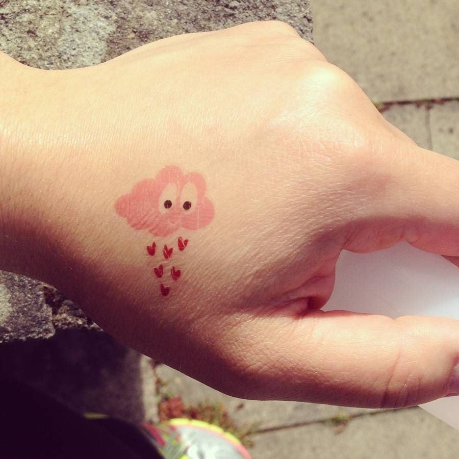 Children's Rainbow Temporary Tattoos By Half Pint Home