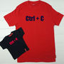Matching Dad And Child Ctrl C And Ctrl V T Shirt Set, thumbnail 2 of 9