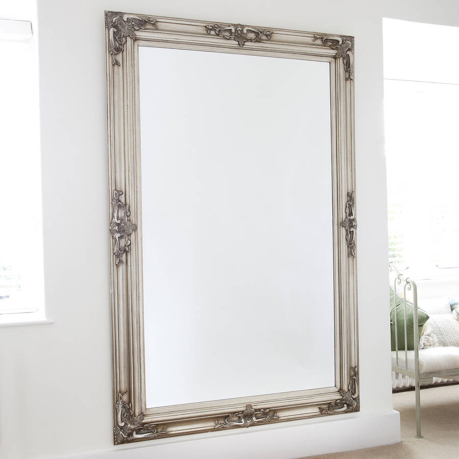 classic ornate silver mirror by decorative mirrors online ...