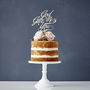 Elegant 'God Gave Me You' Wooden Wedding Cake Topper, thumbnail 1 of 2