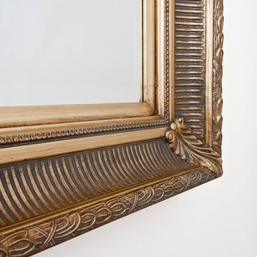 gold fluted mirror by decorative mirrors online