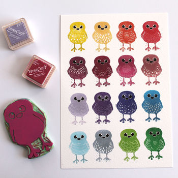 Rainbow Doodle Birds Print, 2 of 10
