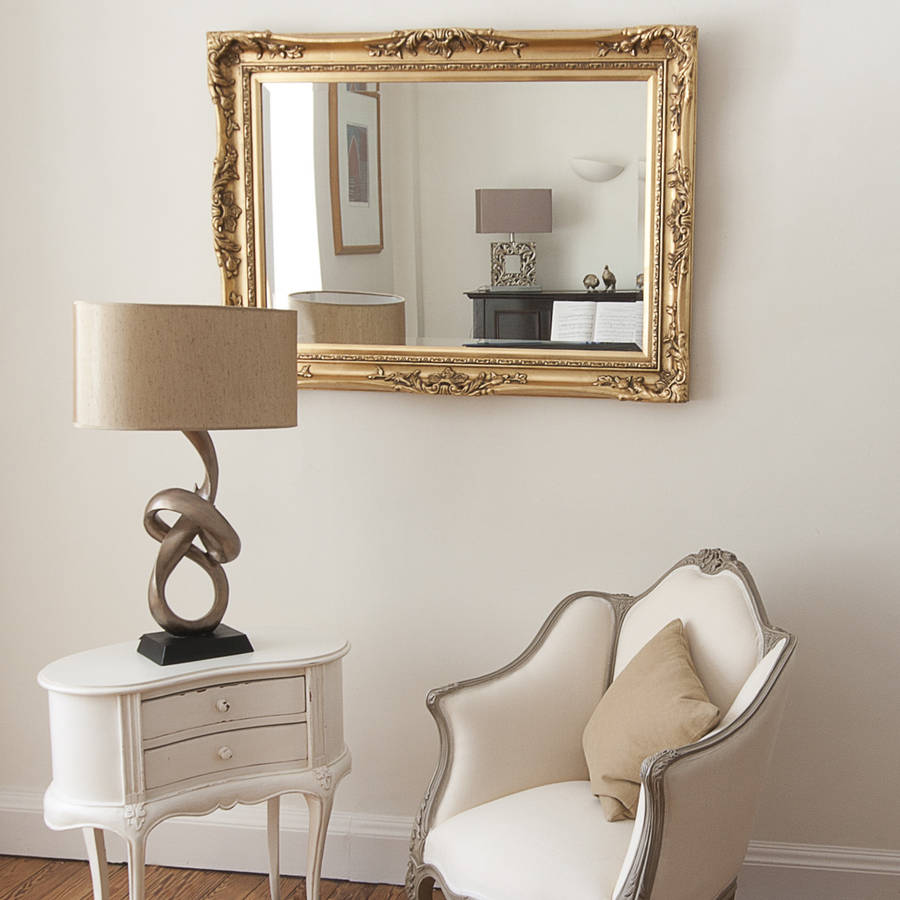 elegant gold mirror by decorative mirrors online