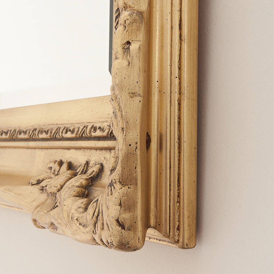 elegant gold mirror by decorative mirrors online | notonthehighstreet.com