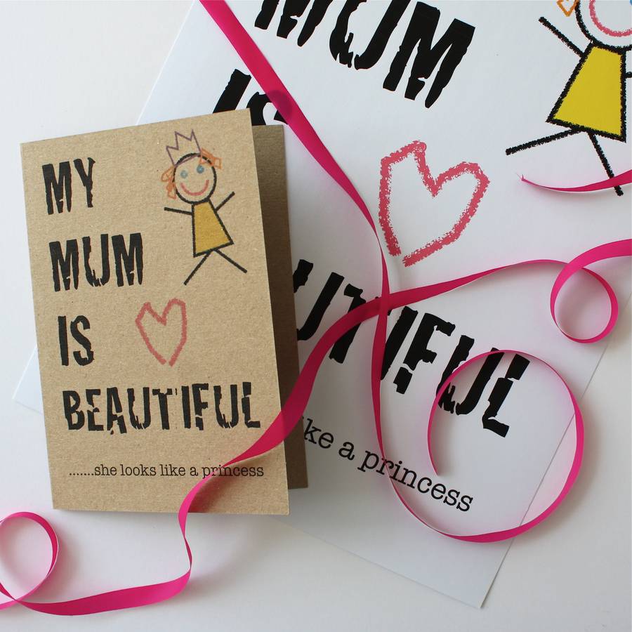Mum Card By Adam Regester Design 