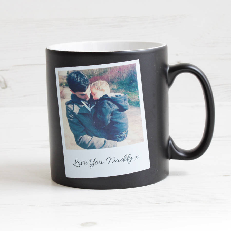personalised photo mug with message by we love to create