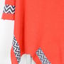 Coral Knitted Lambswool Poncho, thumbnail 5 of 5