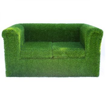 Artificial Grass Garden Sofa, 2 of 3