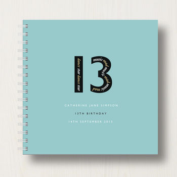 Personalised 13th Birthday Memories Album, 11 of 12