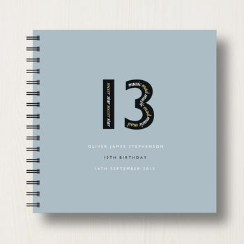 Personalised 13th Birthday Memories Album, 12 of 12