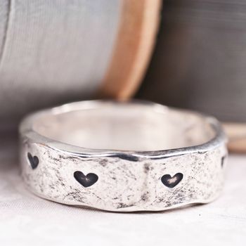 Personalised Happily Ever After Sterling Silver Heart Ring, 2 of 9