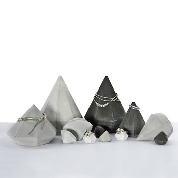 Set Of Three Concrete Diamond Paperweights, 6 of 6