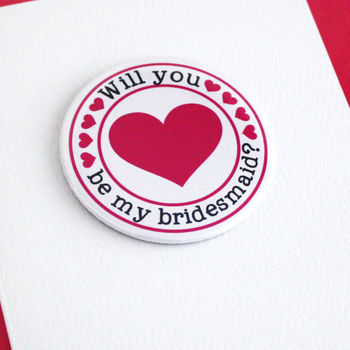 Be My Bridesmaid Magnet Card, 3 of 3