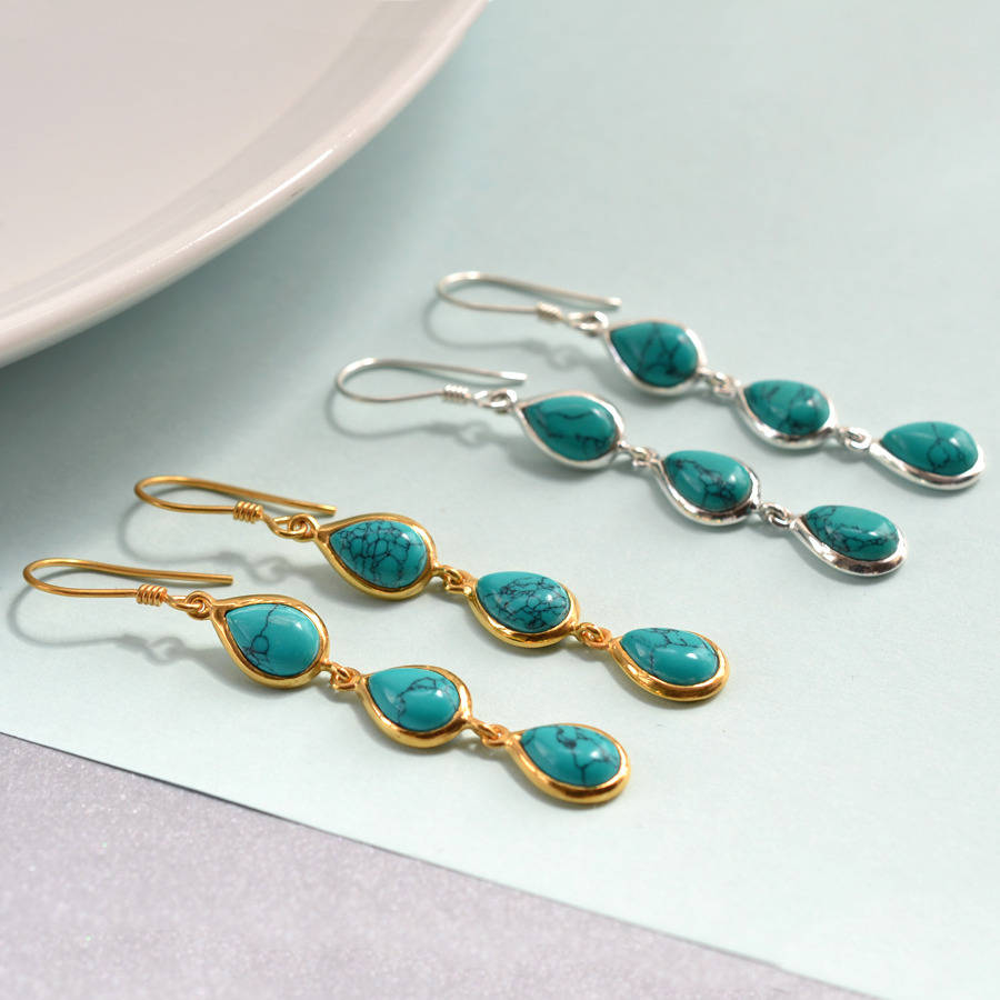 Eclipse Drops – Dual-Tone Gold & Silver Teardrop shape Earrings