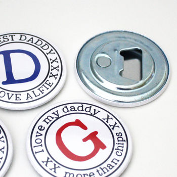 Personalised Initial Bottle Opener Magnet, 2 of 4