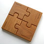 Personalised Chunky Jigsaw Coasters And Trivet, thumbnail 4 of 4