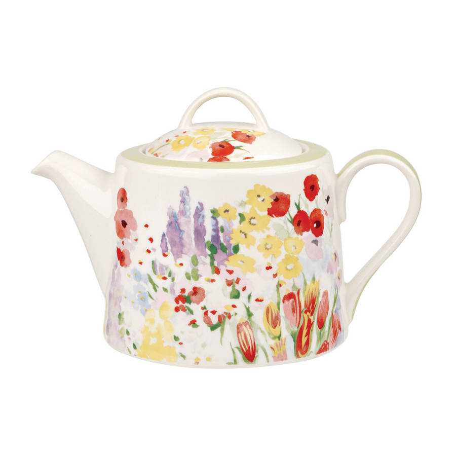 Painted Garden Teapot By Collier Campbell