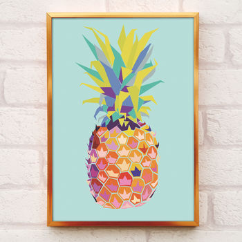Tropical Pineapple Print, 2 of 2