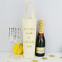 Personalised 'Golden' Wedding Anniversary Bottle Bag, thumbnail 1 of 1