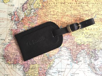 Leather Luggage Tag, 8 of 12