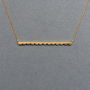 Scalloped Bar Necklace, thumbnail 2 of 8