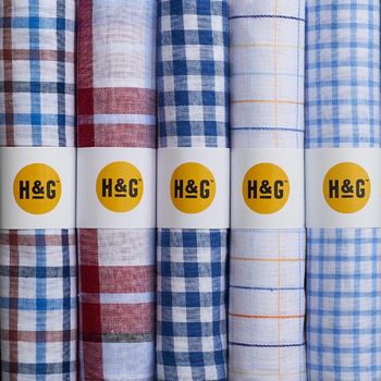 Personalised Set Of Five Handkerchiefs, 5 of 6
