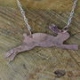 Copper Hare Necklace, thumbnail 2 of 2