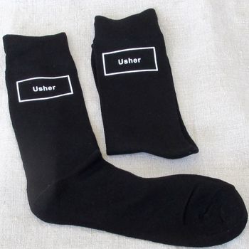 Usher Wedding Socks, 2 of 5