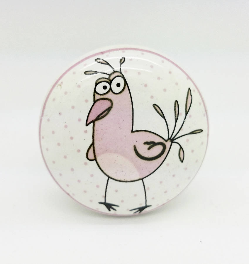 rooster ceramic cupboard door knob drawer pull handle by g decor