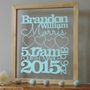 Personalised Baby Birth Details Papercut, thumbnail 1 of 7