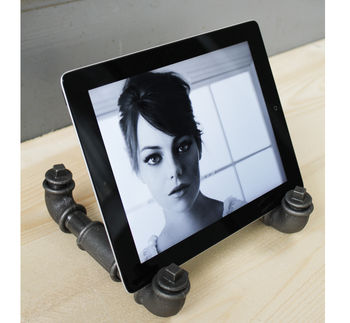 Industrial Pipe Stand For iPad And Tablets, 3 of 11
