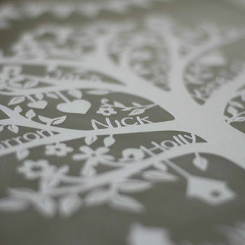 Personalised Family Tree Papercut, 4 of 7