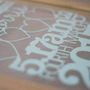 Personalised Baby Birth Details Papercut, thumbnail 2 of 7