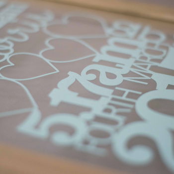 Personalised Baby Birth Details Papercut, 2 of 7