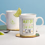 'May Contain Gin' Ceramic Mug, thumbnail 1 of 5