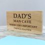 Personalised Dad's Man Cave Oak Sign, thumbnail 1 of 3