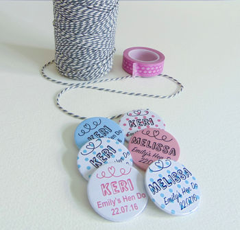 Hen Party Badges /Personalised Hen Party Gift, 6 of 9