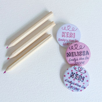Hen Party Badges /Personalised Hen Party Gift, 8 of 9