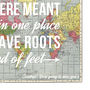 Travel Quote Map Print, thumbnail 5 of 5