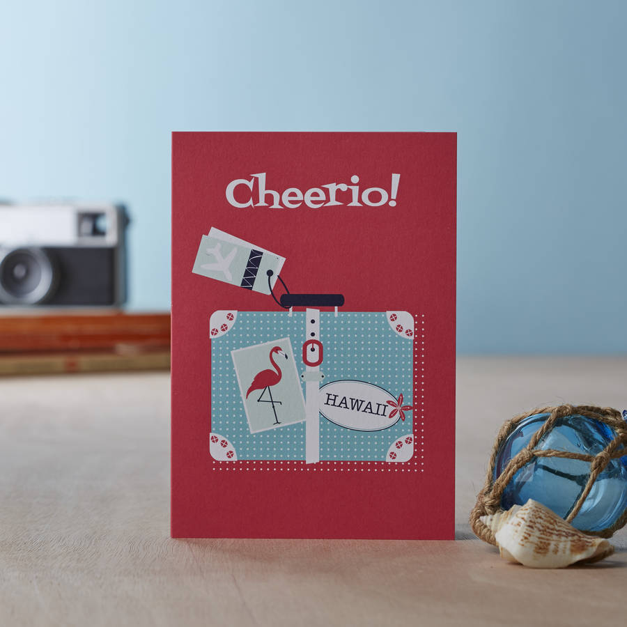 'Cheerio' Blank Greetings Card, 1 of 3
