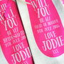 Personalised 'Will You Be My Bridesmaid?' Bottle Bag, thumbnail 2 of 6