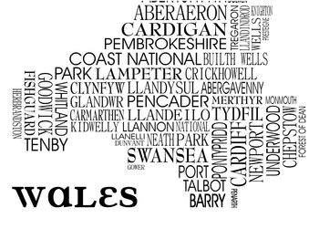 Wales Word Map, 4 of 4