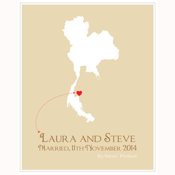 Personalised Thailand Print, 3 of 11