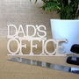 Dad's Office Wooden Sign, thumbnail 1 of 2
